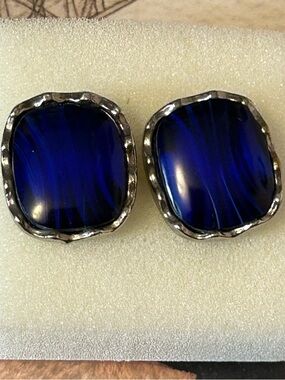 Blue cufflinks